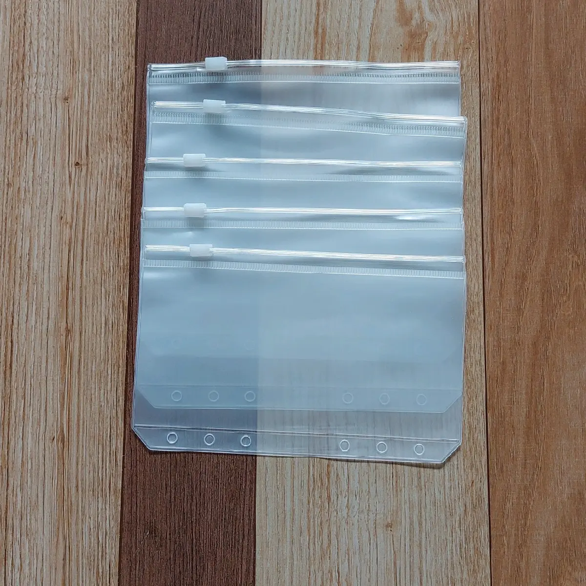 5pcs Ziplock A6 (tempat uang) 6hole