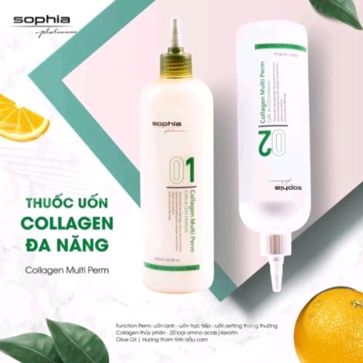 uốn tóc colaghen sophia platium 500ml curl hair 6