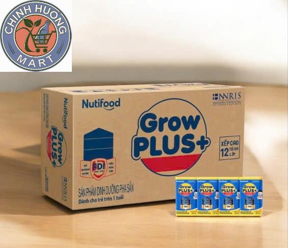 Thùng 48 Hộp 110ml-180ml Sữa Công Thức Pha Sẵn Grow Plus Xanh Đậm Nutifood Dinh Dưỡng Tối Ưu