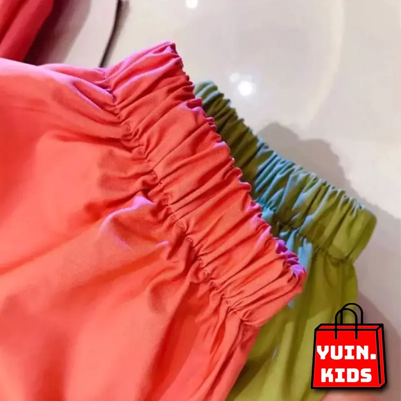 Top Fashion Baju Anak Perempuan Lucu Usia 1-5 Tahun Pakaian Baju Crop Dan Celana Cargo Anak Bayi Katun 7