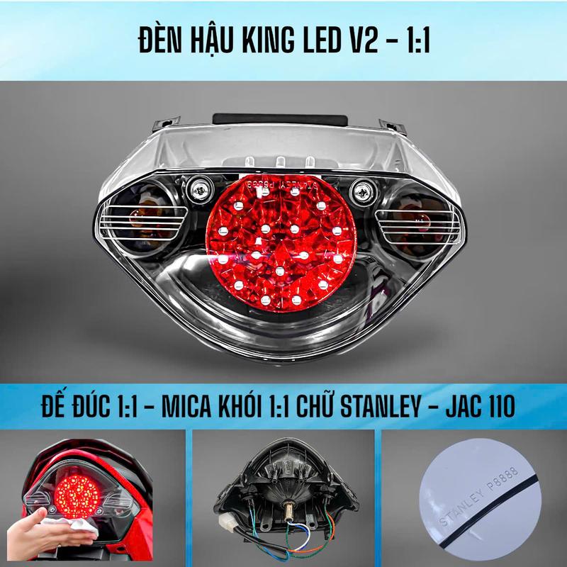ĐÈN HẬU KING LED V2 - UMV - LẮP CHO XE SIRIUS 50/110CC - ĐÈN HẬU XE MÁY