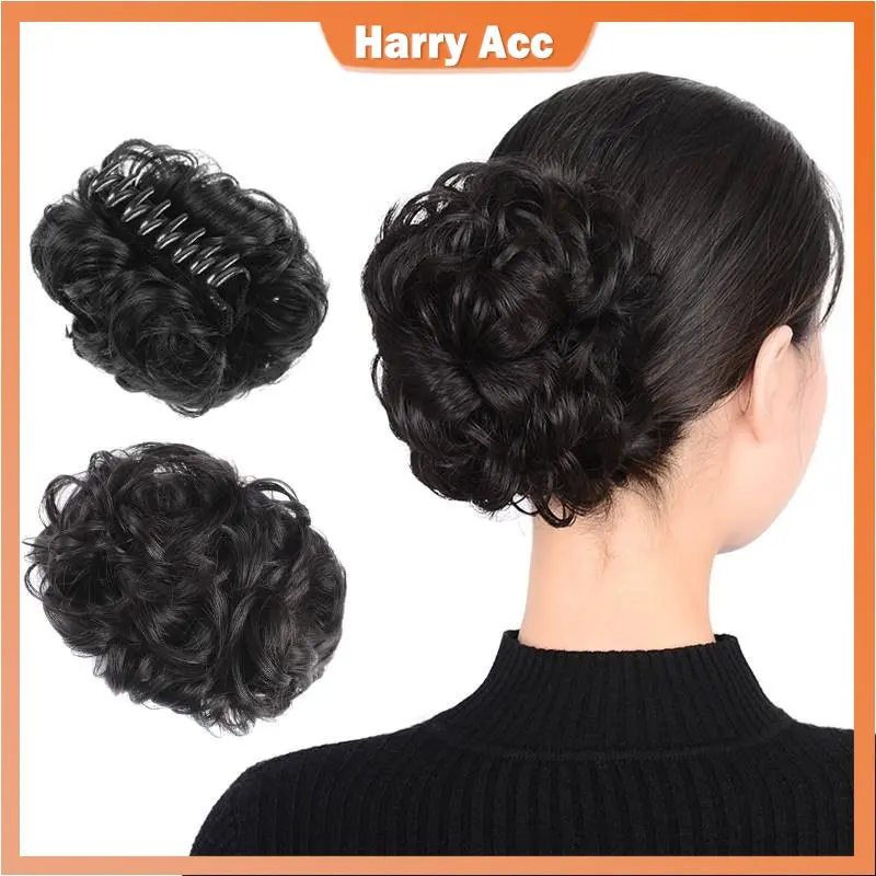 CA Shipment Locally Fashion Fashion Simple Wig Fluffy Wig Clip for Women Flower Headdress Bag Big Wave Horsetail Clip Body Jewelry