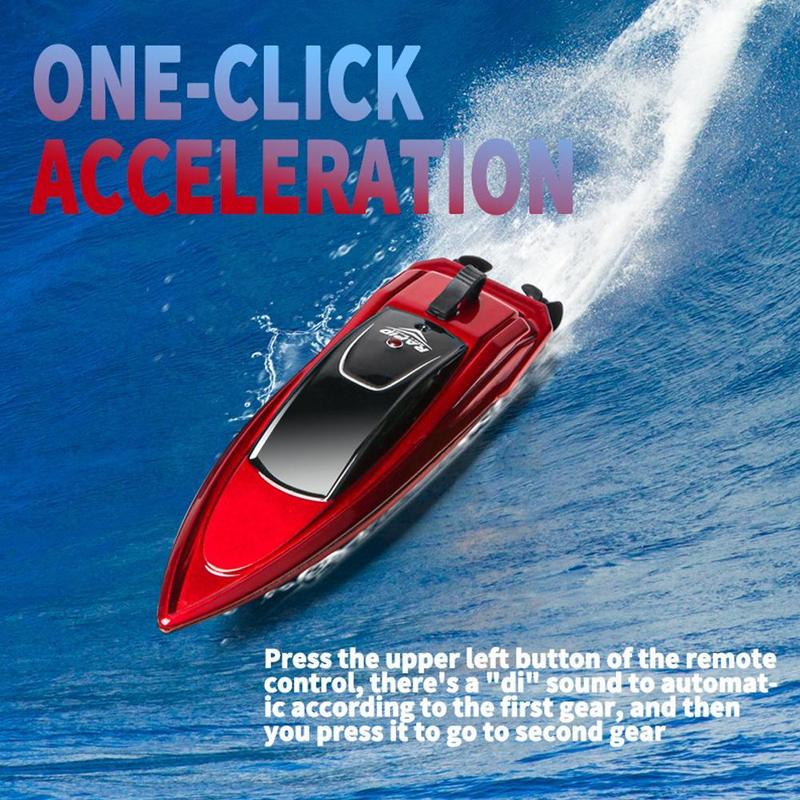 Product Introduction of Mini RC High Speed Racing Boat Model Toy LED Light Gifts Anti-Wear Waterproof Toy M5L6 Kids N8H8 35