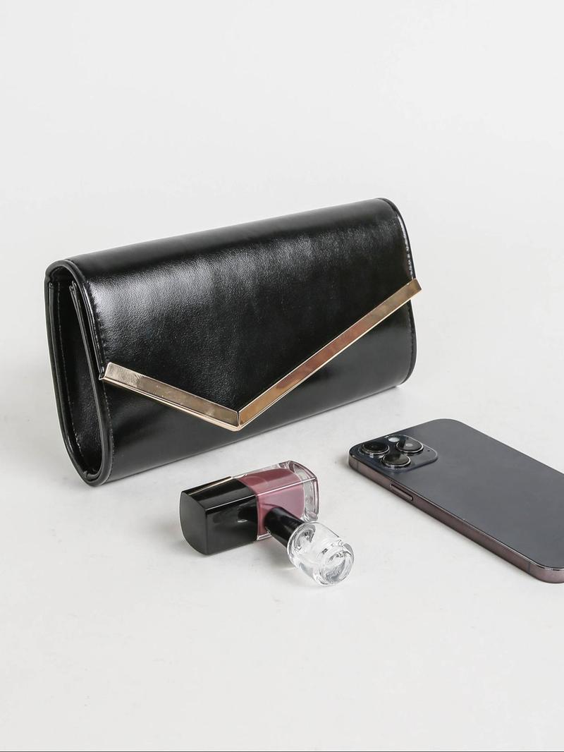 Product Introduction of Women's Elegant Metallic Evening Bag, Exquisite Trendy Chain Strap Bag, Fashionable Handbag for Party Decoration 7