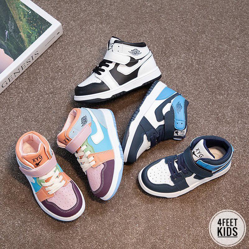 Giày trẻ em giày cao cổ sneaker style Hàn Quốc cho bé trai bé gái từ 2-12 tuổi giày đế cao tạo cảm giác chắc chắn, tự tin hơn