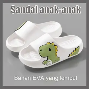 Sandal anak-anak berwarna putih terbuat dari bahan berkualitas tinggi tahan lama anti selip dan anti bau ringan dan lembut bergaya dan serbaguna sandal karet
