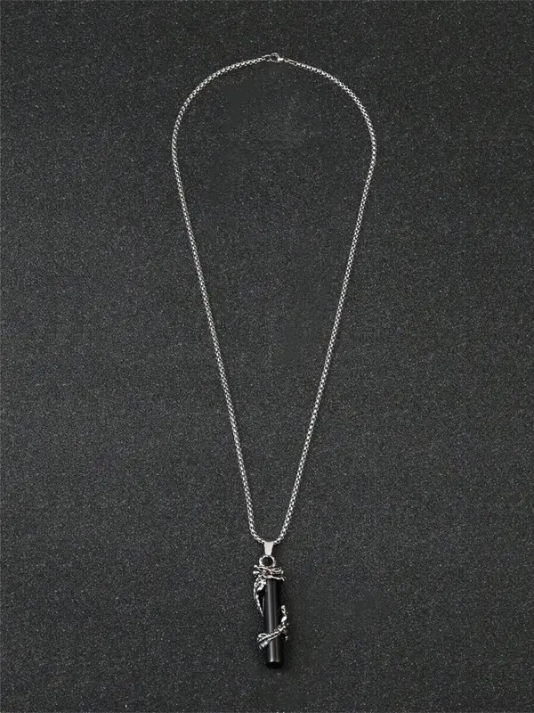 Vintage Dragon Artificial Crystal Pendant Necklace for Women for Gift, Random Pattern Clavicle Chain Necklace, Trendy Accessories for Party and Daily Life, Valentine's Day, Gift 8
