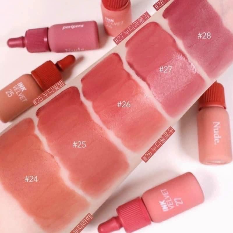 Son Kem Peripera Ink Velvet Nude, Son ink 22, ink 23, ink 24, ink 25, ink 26, ink 27, ink 28