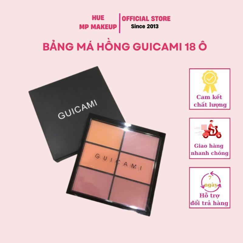 Bảng phấn má hồng Guicami phấn má hồng 6 ô tông hồng cam đào