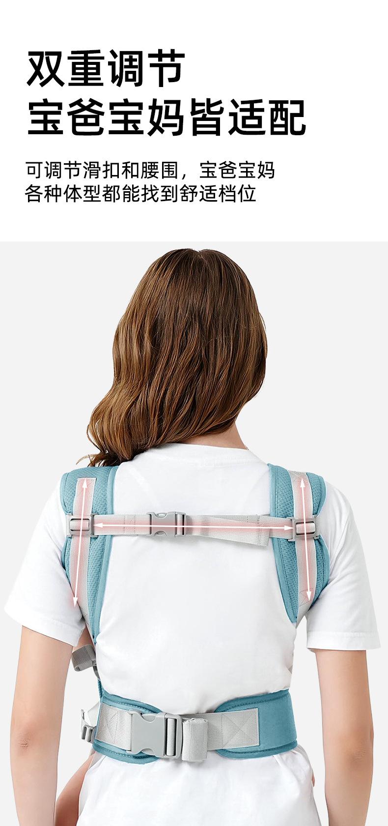 Product Introduction of In Stock Baby Outing Strap in Stock Baby Outing Strap Baby Strap Children Go out Dual-Use Summer Thin Four Seasons Free Hands Simple Breathable Backpack 6