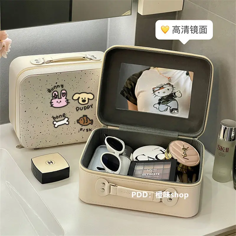 Hộp Đựng Mỹ Phẩm Không Thấm Nước, Vali Dễ Thương 14 Inch, Thích Hợp Cho Nữ, Lưu Trữ Và Mang Theo, Lý Tưởng Cho Du Lịch Và Sinh Viên, Túi Đựng Mỹ Phẩm Ins, Phát Hành Năm 2024 Bag 6