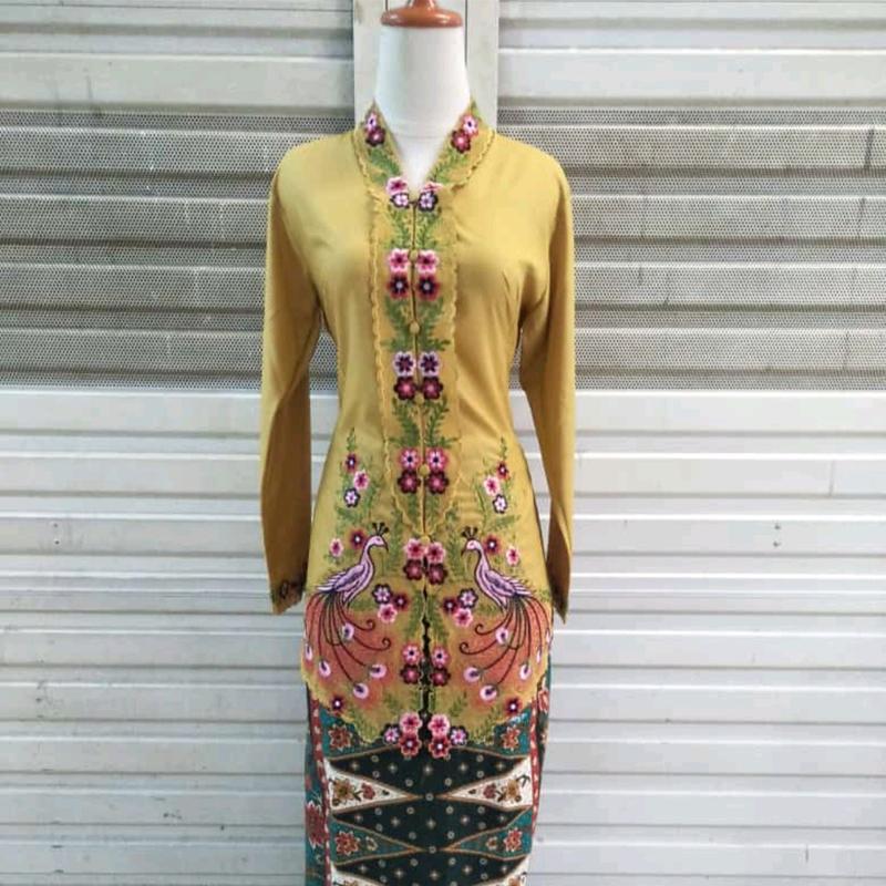 setelan kebaya encim cendrawasih/katun Ima premium/kebaya encim Katun 1