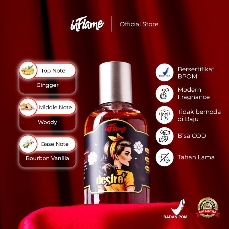 Inflame Parfume - Desire Eau De Parfum - Parfum Pria Viral Cowok Keren Disukai Cewek - 30 ML 2