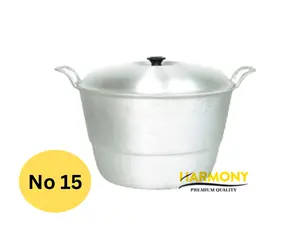 Panci Serbaguna Ukuran NO 15 Diameter 37cm Kedalaman 22cm Bahan Aluminium Tebal Untuk Masak Kukus Rebus Bergaransi Dapur Peralatan Kitchenware Kitchenware By Harmony