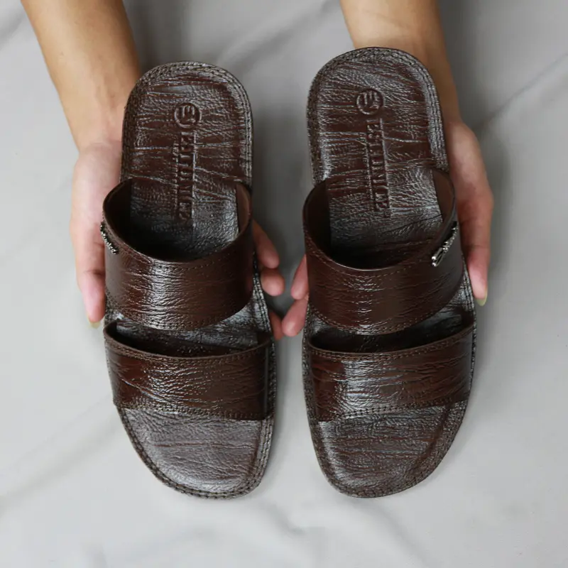 Estunice Sandal Kulit Pria Original 100% Sendal Slop Pria Size 38-45 - ES 02 1