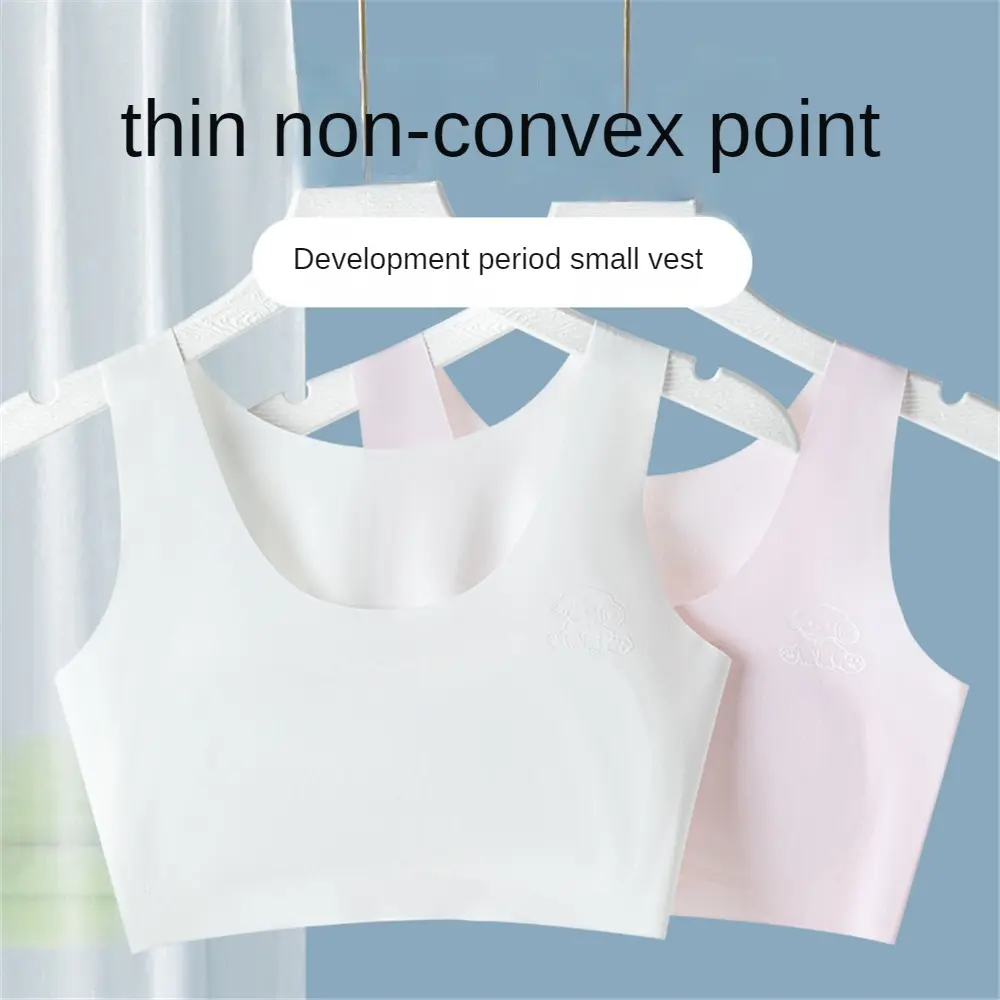 Áo Ngực Lụa Lạnh Siêu Mỏng, Dành Cho Bé Gái Trong Thời Kỳ Phát Triển, Thích Hợp Cho Trẻ Em 9-15 Tuổi Và Học Sinh Trung Học Cơ Sở Chống Đốm Vỗ Bụng, Áo Vest Nhỏ Thích Hợp Cho Mùa Hè, Áo Ngực Bé Gái