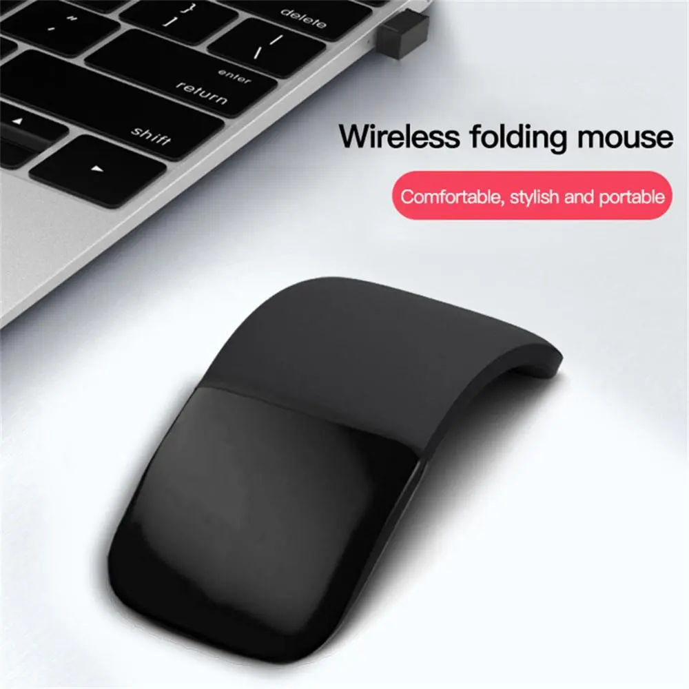 2.4G Wireless ARC Touch Mouse Silent Click Mini Curved Folding for ...
