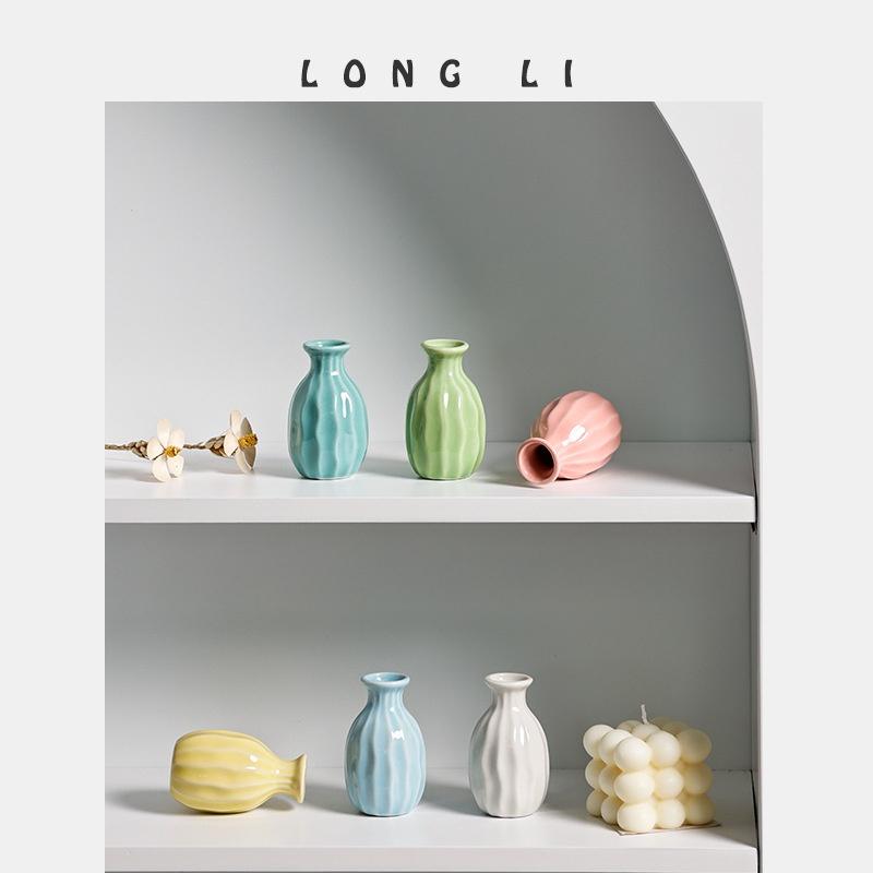 Bình Hoa Thủy Canh, Phong Cách Chủ Nghĩa Tối Giản, Bình Gốm Sứ Mini, Thích Hợp Để Trang Trí Nhà Cửa, Bình Hoa Ins