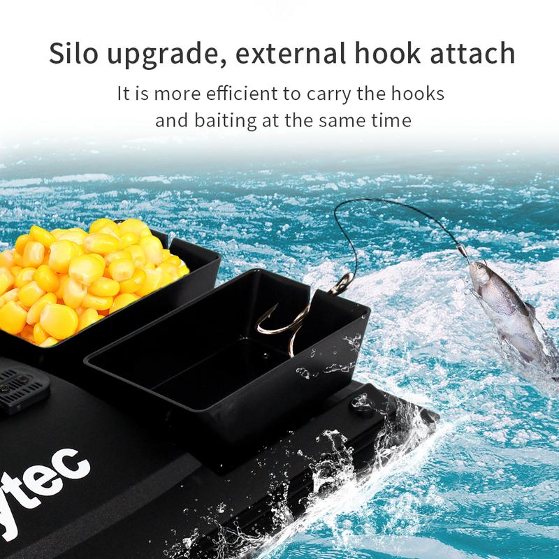 Product Introduction of Flytec 2011-5 500M Remote Control Carp Fishing RC Bait Boats 1.5 kg Loading Smart Fishing Hook Attach Tool Radio Control Toys 17