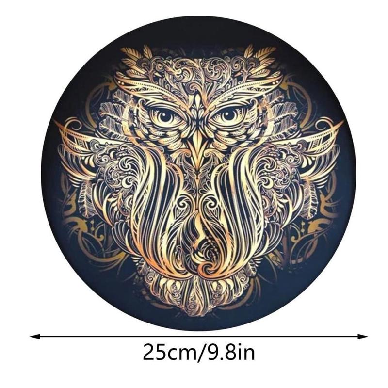 Product Introduction of 10 Inch Wooden Round Drum with Drumstick, 1 Count Handheld Percussion Instrument for Meditation & Relaxation, Musical Instrument for Home & Outdoor Use 14