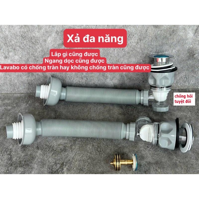  Xả Lavabo Đa Năng X01FAM Ống Xả Xiphong Lavabo Bồn Rửa Mặt Chống Tràn Chống Hôi Dễ Lắp Đặt Kéo Dài Bẻ Cong Được Chất Liệu Inox & ABS Cao Cấp 