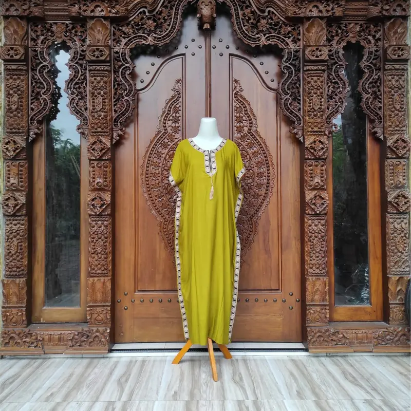 TERBARU DASTER KAFTAN BUSUI RESLETING DEPAN BAHAN RAYON SIZE LD 120 CM 7
