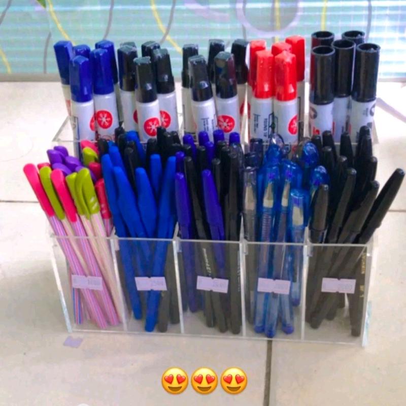 wadah pensil pulpen akrilik 0