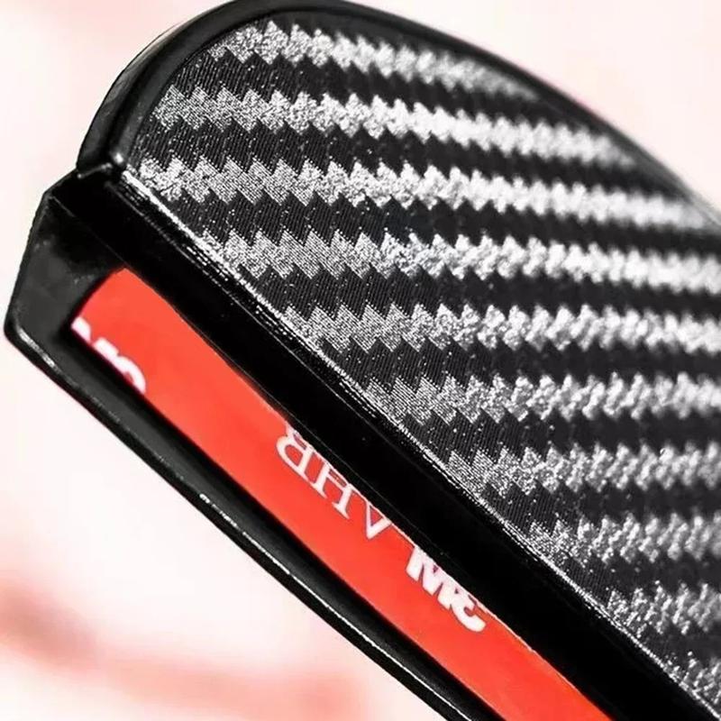 Product Introduction of 2025 Car Rearview Mirror Rain Block Board Side Window Deflector Thick Carbon Fiber Texture Rearview Mirror Window Deflectors 4