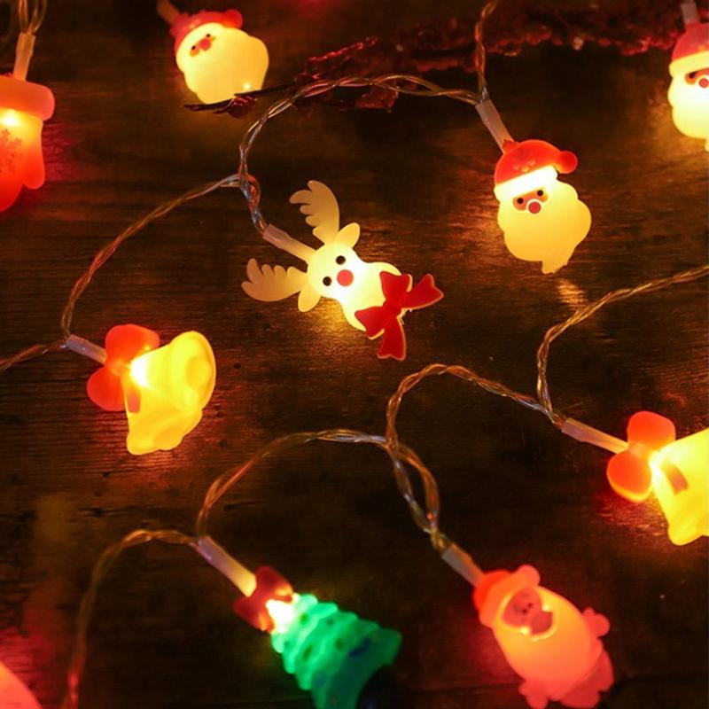 Dây Đèn Led To Giáng Sinh Noel Hình Nổi Ông Già Noel Cây Thông xᶖnh Xắn 9