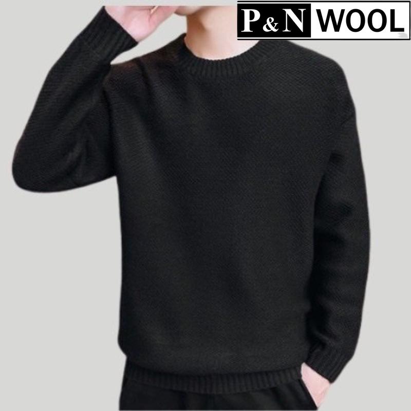 Áo len NAM cổ tròn đan hạt gạo cao cấp phong cách Hàn Quốc hiện đại - AL06 Menswear áo  sweater
