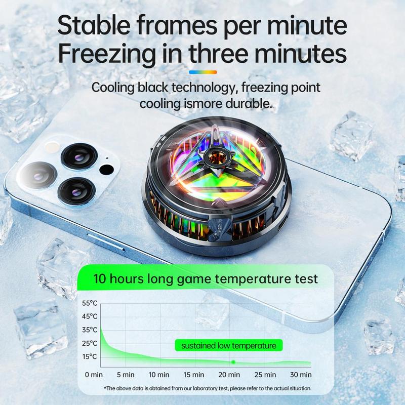 Magnetic Phone Cooling Pad, 30W Magnetic Phone Cooling Pad, Semiconductor Phone Cooling Pad for Rapid Cooling, Cooling Pad for Phone, Laptop, Tablet 4