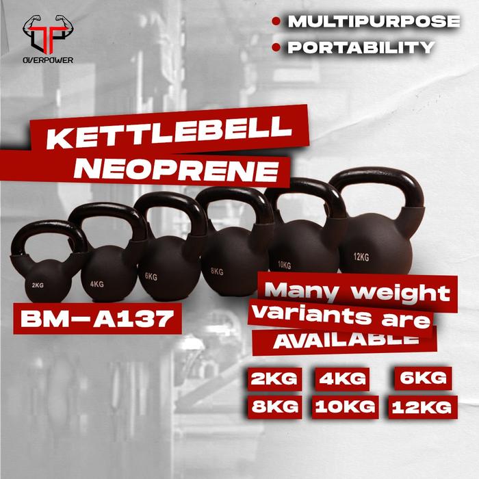 Gambar Kettlebell Neoprene Fix Vinyl BM-A137 |Kettle Bell Barbel |Grip |Gym - 2KG dari Ototpro Surabaya Kota Surabaya Tokopedia