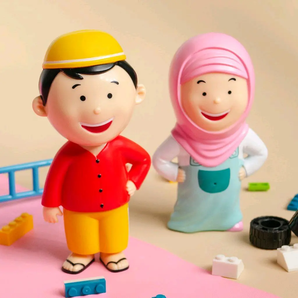 New Hafiz Hafizah Junior Al-Qolam Boneka Mainan Edukasi Islami Pintar Mengaji Anak Toy Kids