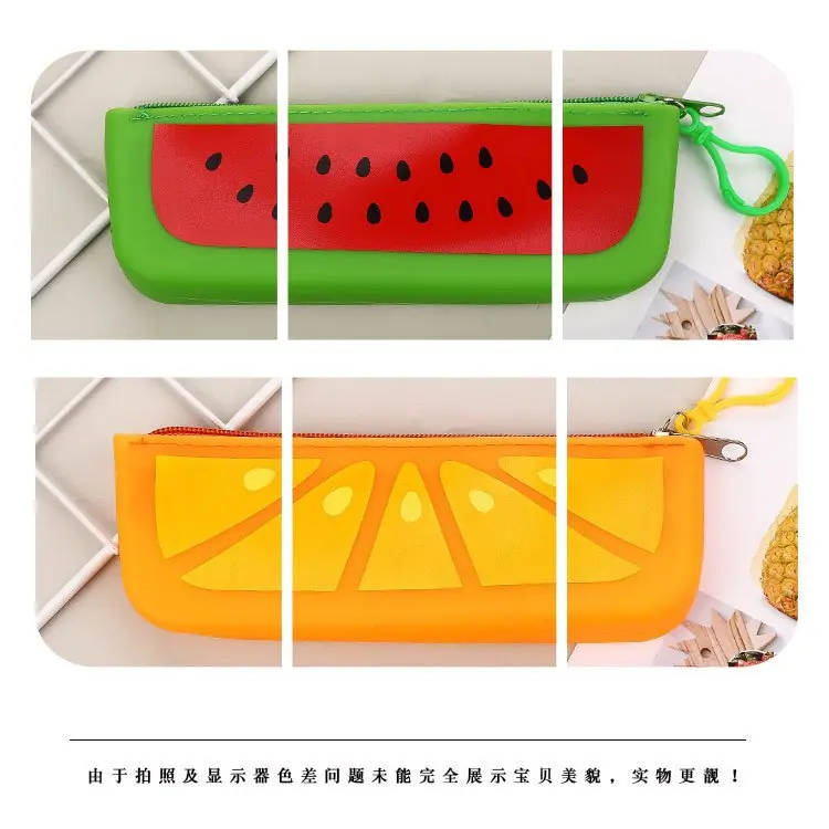 UQ Tempat Pensil Seleting Pencil Case Dompet Model Buah Lucu Sekolah Kantor STY7003 2