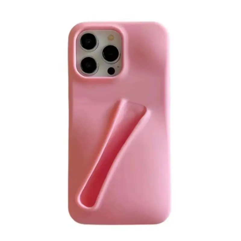 Solid Color Silicone Phone Case with Lip Gloss Slot, 1 Count Shockproof Phone Protective Cover Compatible with iPhone 11 12 13 14 15 Pro Max 1