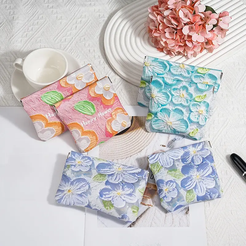 Oil painting storage bag automatic closing spring storage bag portable digital bag