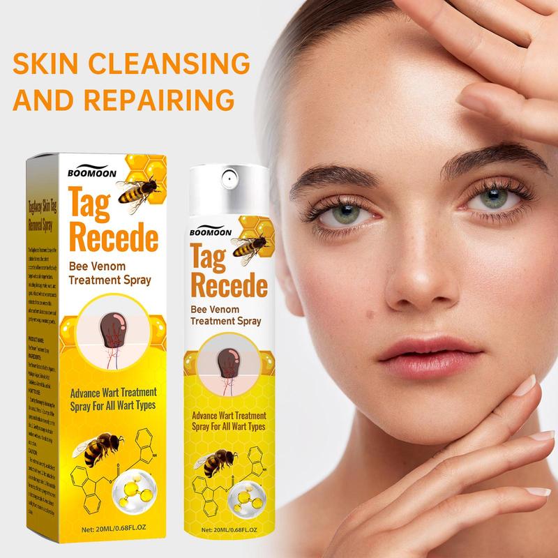 Product Introduction of Bee Venom Wart Cleansing Spray, 1 Piece Wart Care Spray, Skin Care Product for Improving Skin Granular Nevi, Smoothing Skin Warts, Suitable for Men and Women 6
