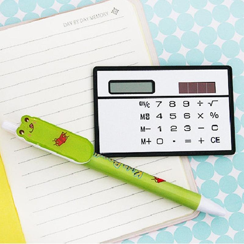 Product Introduction of 8 Digit Slim Credit Card Cheap Solar Power Pocket Calculator Portable Mini Calculator Worldwide Wholesale 23