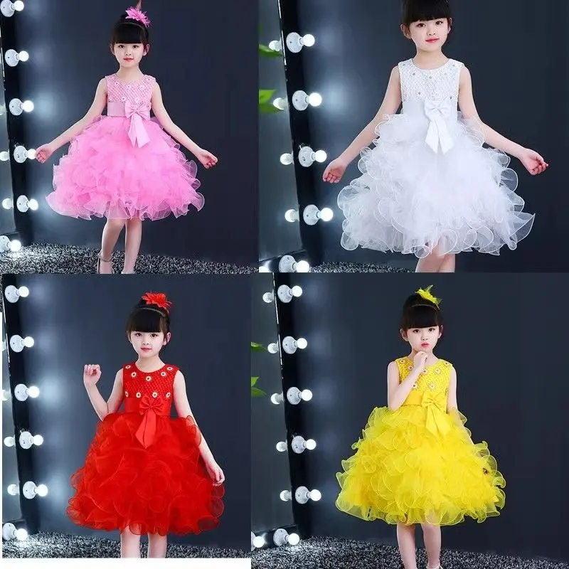 Trang Phục Biểu Diễn Ngày Trẻ Em, Quần Áo Mẫu Giáo, Váy Tutu Vải Tuyn Khiêu Vũ, Trang Phục Biểu Diễn Cô Gái Công Chúa Trường Tiểu Học 0