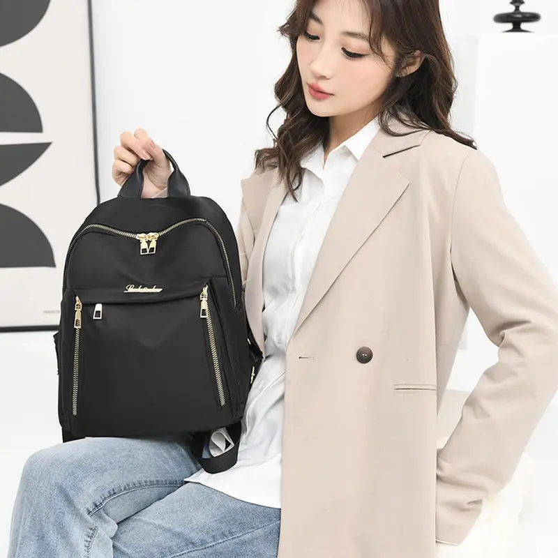Ba Lô Sức Chứa Lớn, Chất Liệu Pu Đơn Giản, Màu Đen, Dành Cho Nữ, Thích Hợp Đi Du Lịch, Phong Cách Harajuku Trơn, Thích Hợp Cho Học Sinh Và Trường Học, Unisex, Túi Đường Phố Cao Cấp 3
