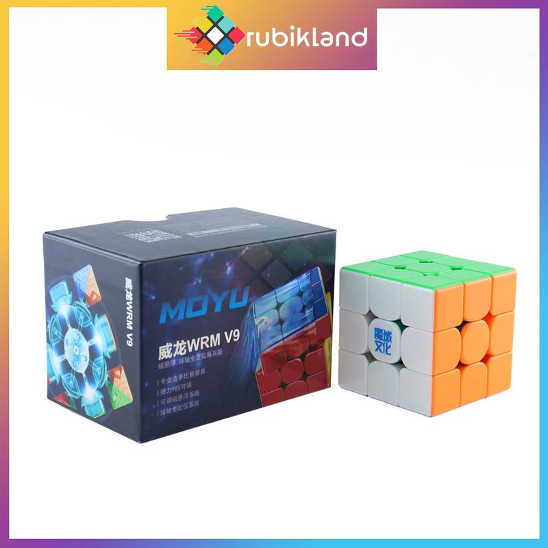 Rubik MoYu WeiLong WRM V9 3x3 Rubic WeiLong WR M V9 Cao Cấp Có Nam Châm Magnetic Maglev Ballcore UV Đồ Chơi Trí Tuệ