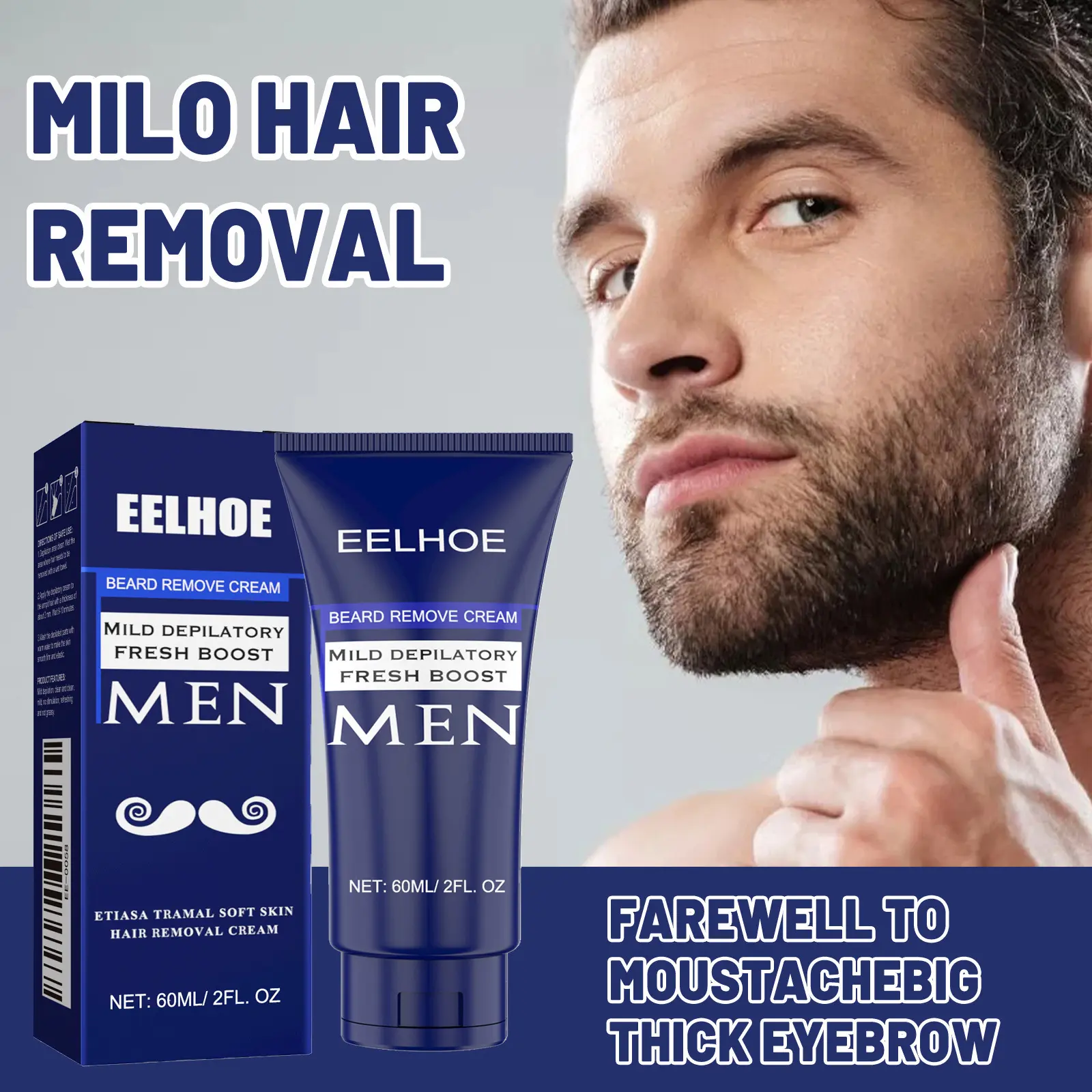 Men's Hair Removal Cream Men's Facial Hair Removal Shaving Cream Beard Hair Removal Cream Hair Removal Device Hair Removal Wax hx010