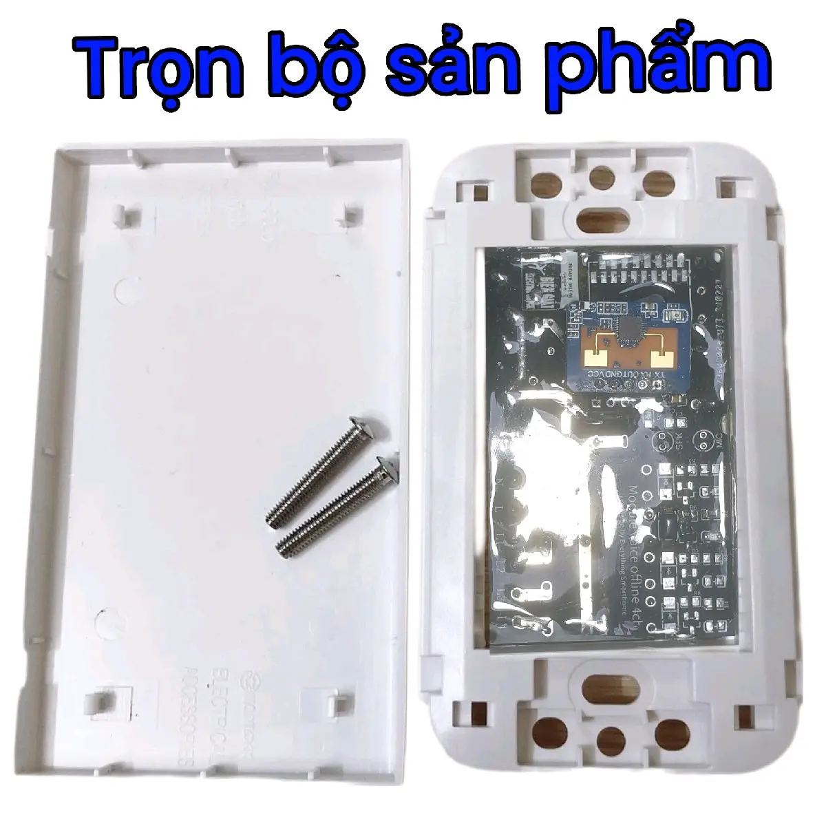Công tắc 220v tích hợp cảm biến hiện diện ld2410c thiết kế cho đế âm đế nổi công  tắc