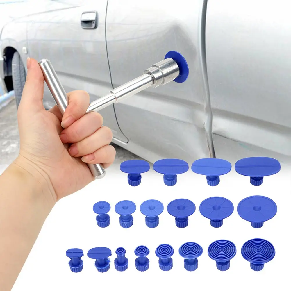 Penarik Pembaikan Kemek Kereta, Universal, Keluarkan Kemek, Cawan Sedut, dengan 18 Tab Tarik Car Alloy Aluminium Automotive