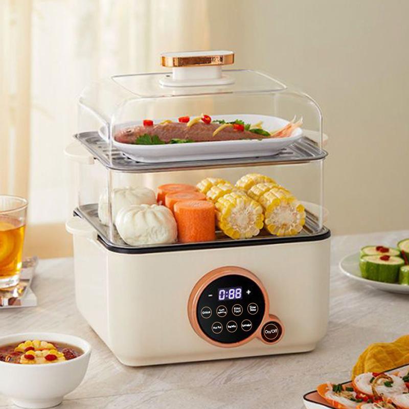 Nồi hấp kawu, dung tích lớn 24L, đa năng vừa hấp vừa nấu trong một nồi, ba lớp có thể tự do kết hợp, làm nóng nhanh tập trung năng lượng 1500W,model BT-ZG06 4