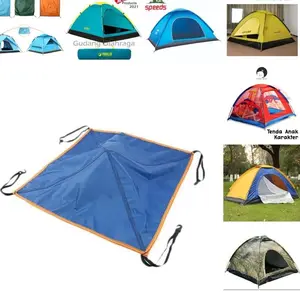 Tutup tenda bagian atas waterproof cocok untuk tenda kap 2 3 4 orang