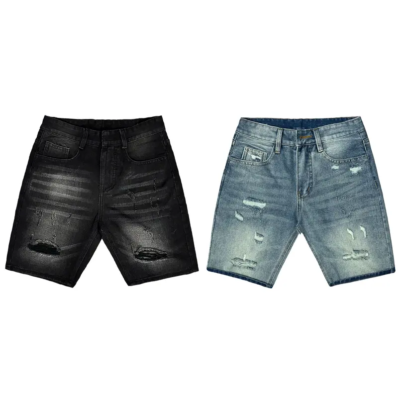 QS6A338 QUẦN SHORT JEAN NAM COTTON KHÔNG CO DÃN Menswear Có Túi 5