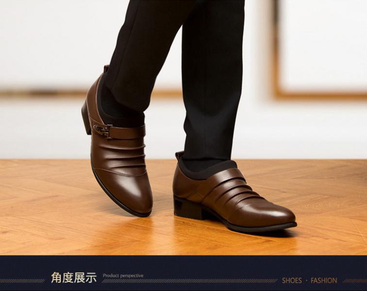 Product Introduction of Giày Da Cao Cấp Cho Nam Giày Nam Giày Thường Ngày Trang Trọng Công Sở Ấm Áp Thoáng Khí Giày Tạo Kiểu Tóc Nhọn Shoes 5