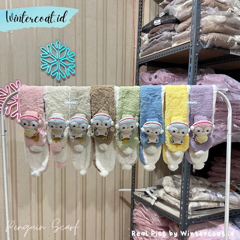 Kids winter scarf penguin pinguin syal anak musim dingin cewek cowok hangat penghangat leher 2