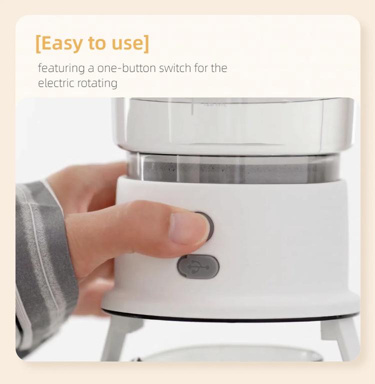 Product Introduction of PO: Spin dripper coffee filter hand drip auto machine 14